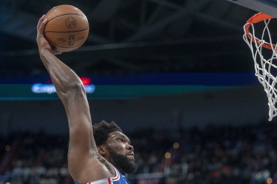 Philadelphia 76ers center Joel Embiid in action during the first half of the NBA game between the Philadelphia 76ers and the Washington Wizards at the Capital One Arena in Washington, DC, USA, 27 December 2022. File photo. Shawn Thew, EPA-EFE.