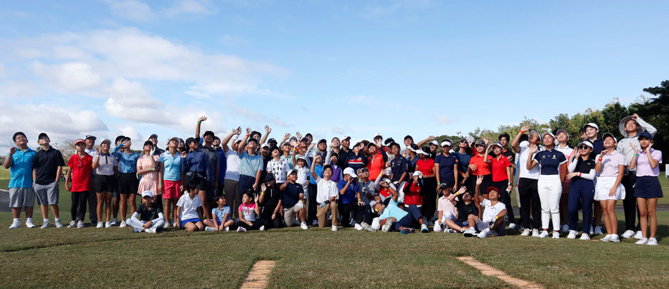 Close to a hundred young golfers aged 9-17 and bracketed into four categories take the big step to their respective golfing goals as they join the inaugural Junior Philippine Golf Tour at The Country Club yesterday. Handout photo. 