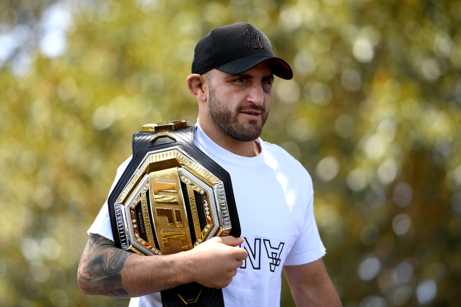 UFC featherweight champion, Australian mixed martial artist Alexander Volkanovski, arrives at a media event at Observatory Hill Park in Sydney, Australia, 17 December 2019. File photo. Dan Himbrechts, EPA-EFE.