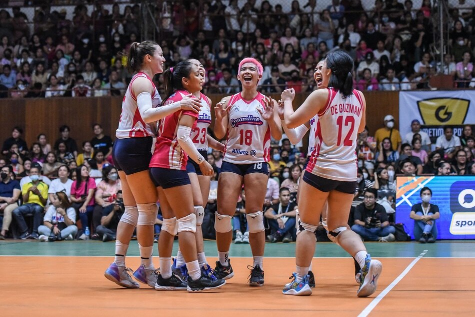 The Creamline Cool Smashers wrapped up the elimination round with a 7-1 win-loss record. PVL Media.