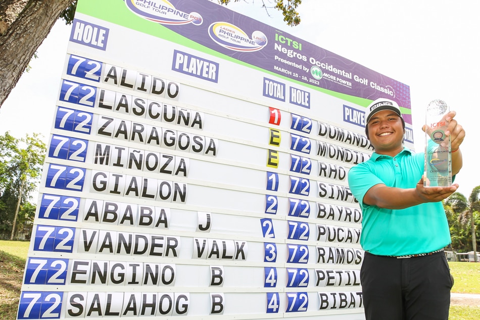 Ira Alido emerged as the champion of the ICTSI Negros Occidental Golf Classic. Pilipinas Golf Tour/Handout.