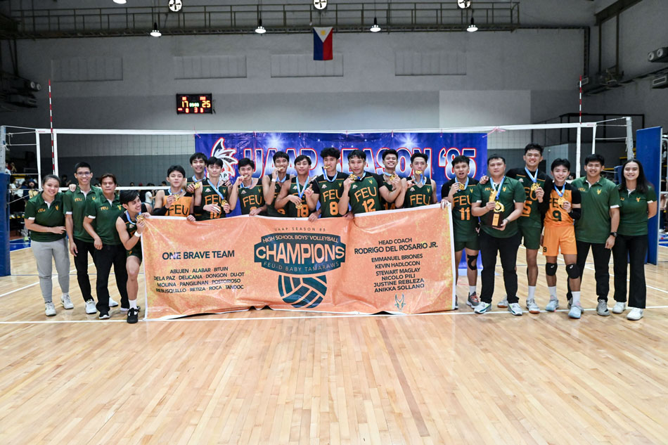 FEU-Diliman has won its first ever UAAP boys' volleyball title. UAAP Media.