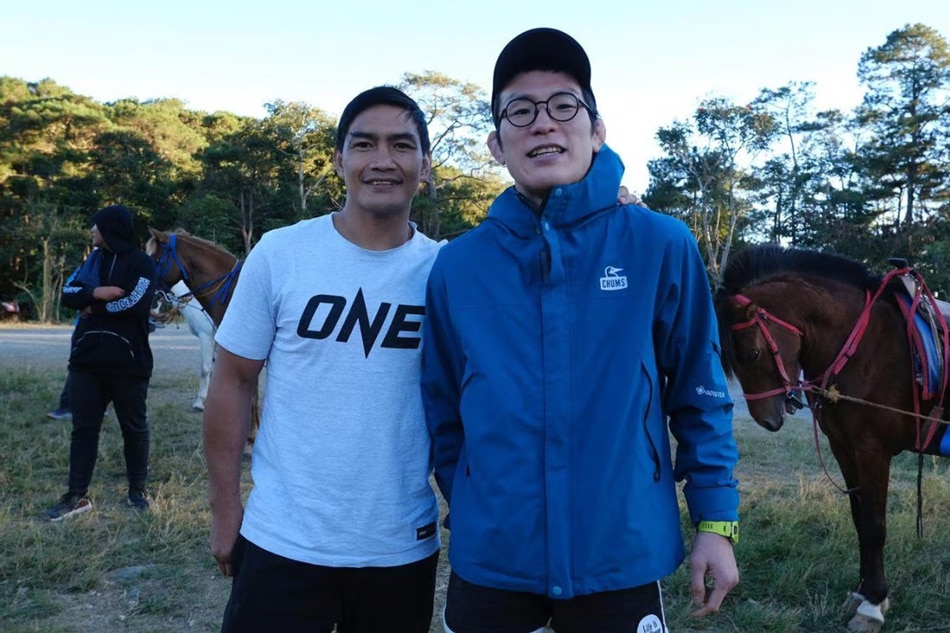 Eduard Folayang with friend and rival Shinya Aoki. Handout photo