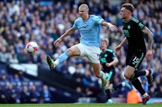 Haaland at the double as City heap pressure on Arsenal