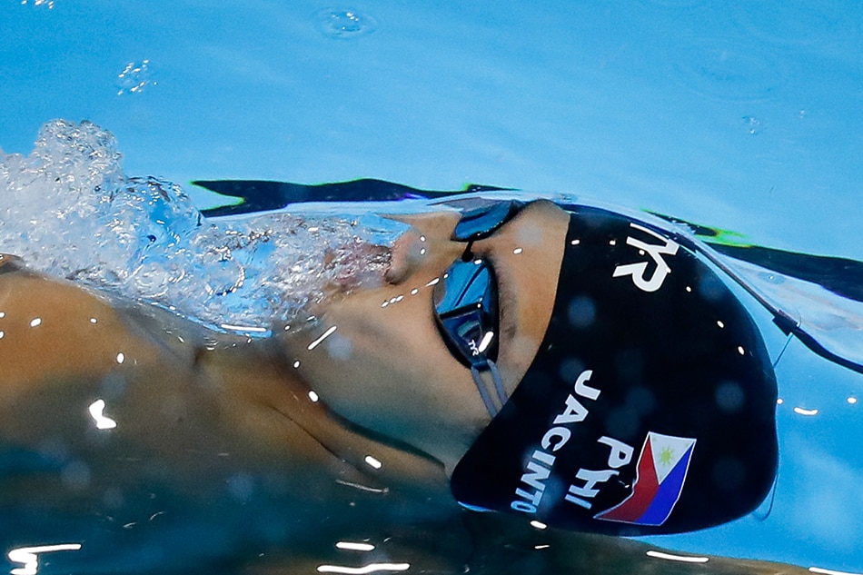Jerard Dominic Jacinto of the Philippines in action during the Men's 50m Backstroke finals of the Southeast Asian (SEA) Games at the New Clark City Aquatics Center in Capas, Tarlac province, Philippines, December 7, 2019. Mark R. Cristino, EPA-EFE/File.