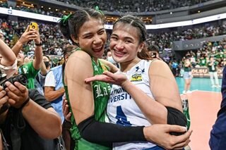 What transpired during Belen-Canino hug after Game 2