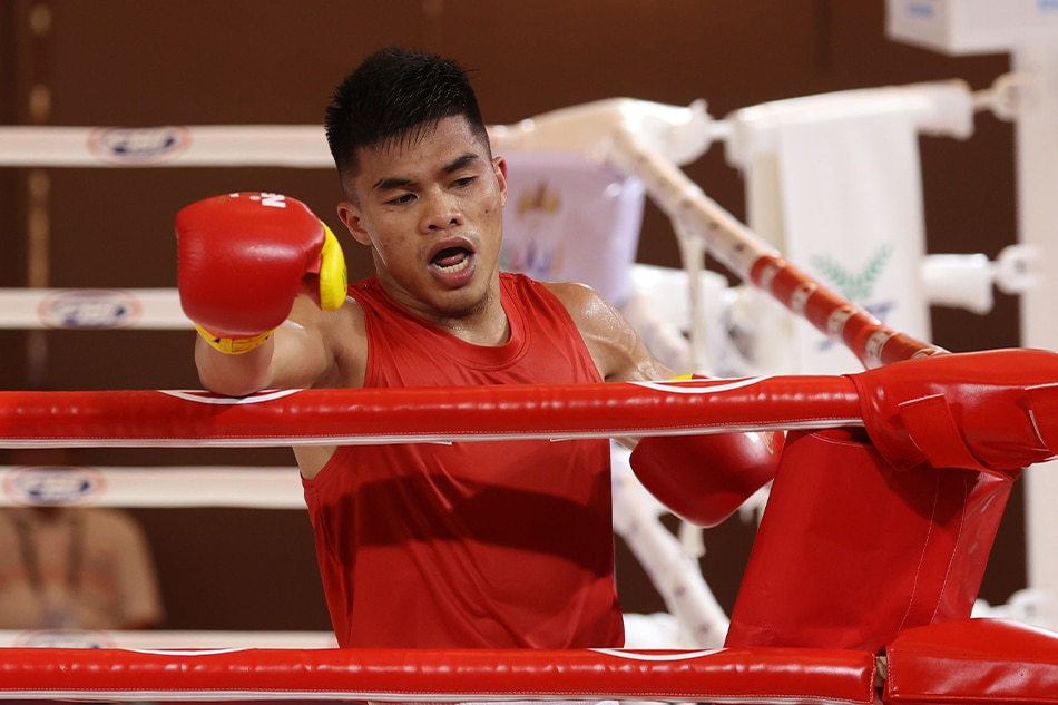 A dominant performance by Carlo Paalam led to one of the Philippines' nine golds on Sunday in Cambodia. POC/PSC Media.