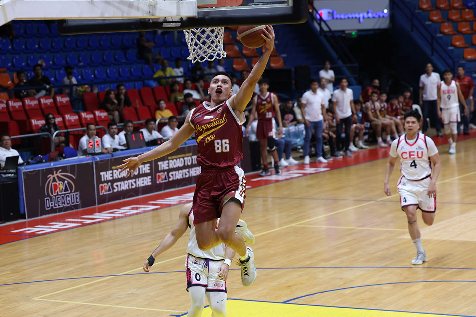 Cyrus Nitura was one of four players in double-digits for Perpetual in their win over CEU. PBA Images.