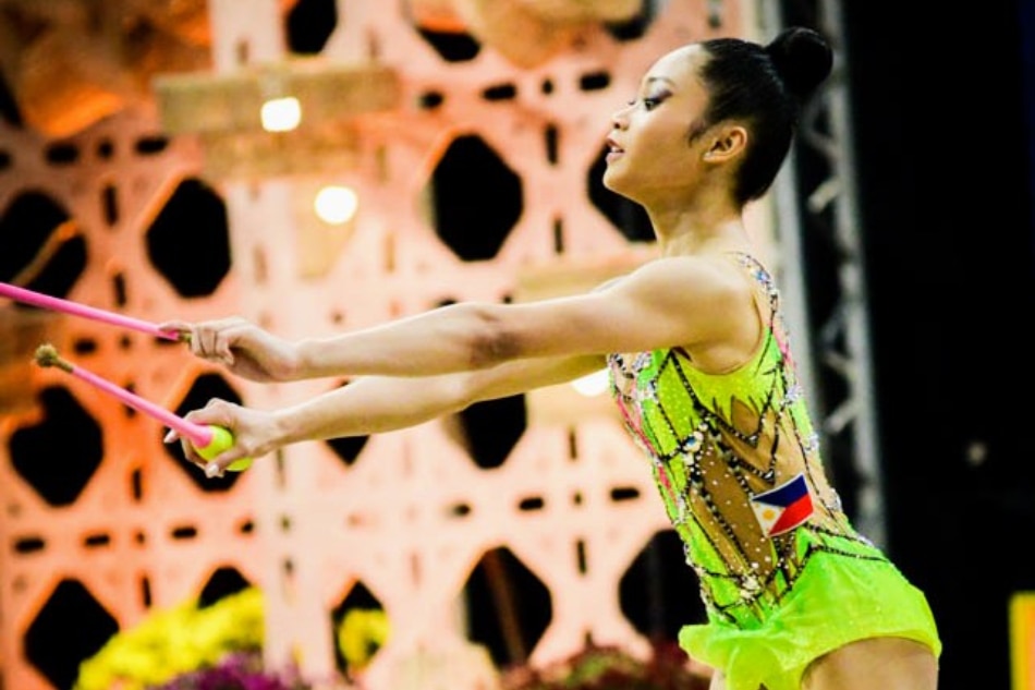 Breanna Labadan qualifies for finals of two gymnastics events in the Asians. Handout photo