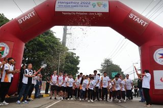 SEAG gold medalists take part in Asian Games Fun Run