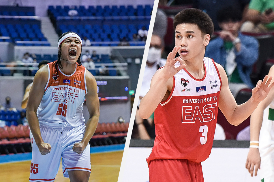 Former UE players Kyle Paranada and Gani Stevens. UAAP Media/File.
