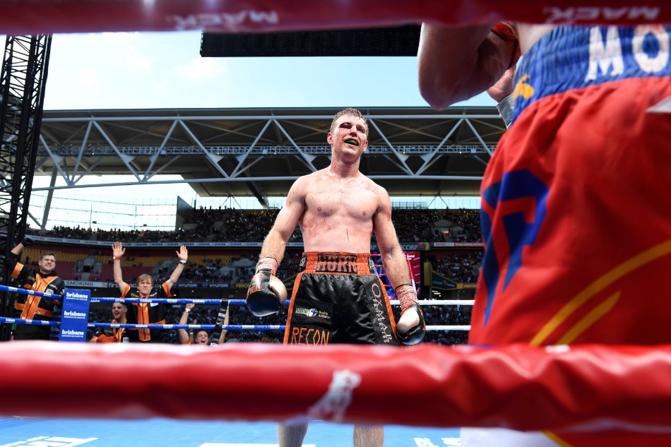 Australian boxer and WBO welterweight champion Jeff Horn and his