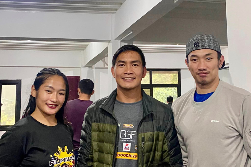 Jenelyn Olsim with Eduard Folayang. From Olsim