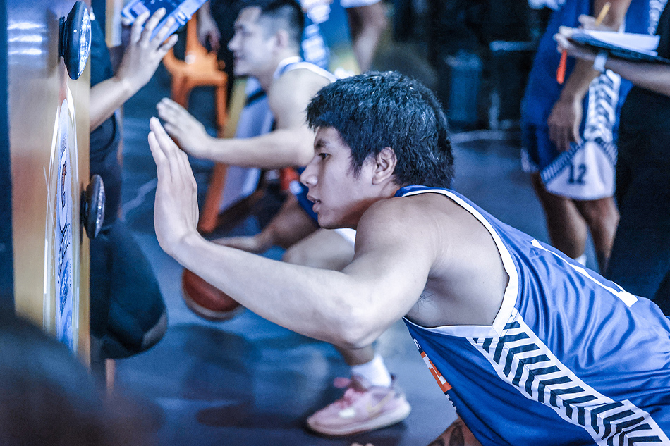 Kim Aurin in action in the PBA Draft Combine at the Gatorade Hoops Center, September 12, 2023. PBA Images.