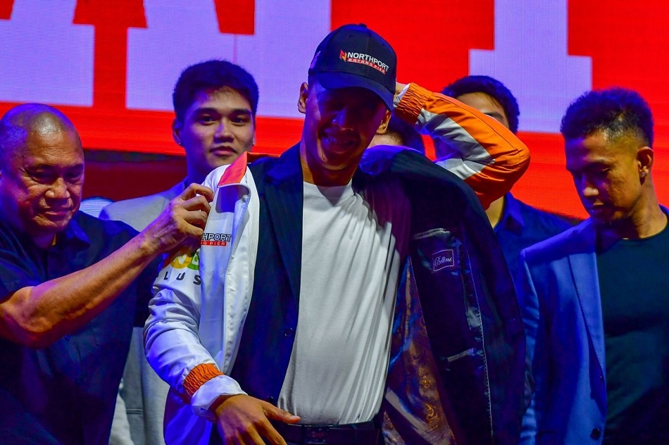 Northport selects John Amores during the 2023 PBA Draft in Taguig City on September 17, 2023. Mark Demayo, ABS-CBN News