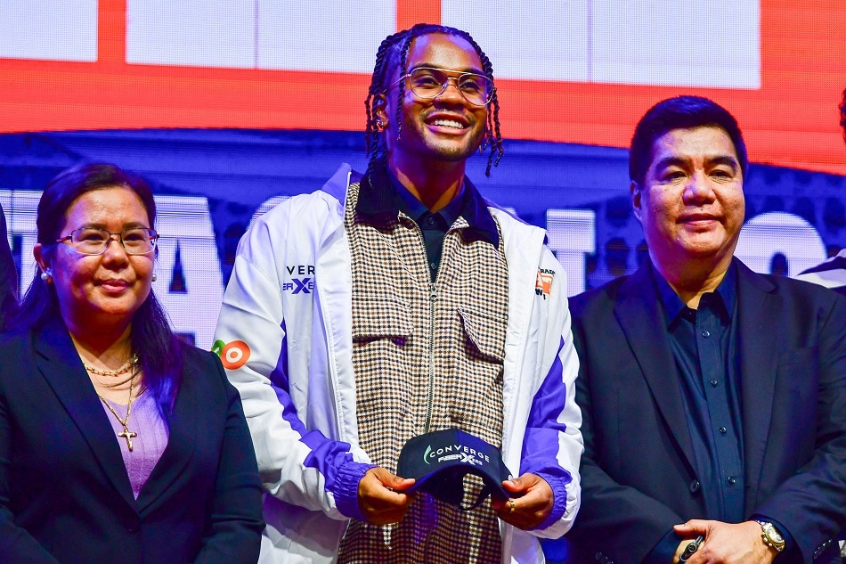 Converge selects Schonny Winston during the 2023 PBA Draft in Taguig City on September 17, 2023. Mark Demayo, ABS-CBN News