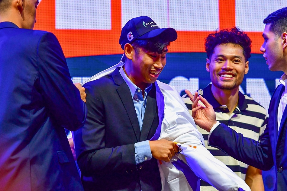 Converge selects BJ Andrade during the 2023 PBA Draft in Taguig City on September 17, 2023. Mark Demayo, ABS-CBN News