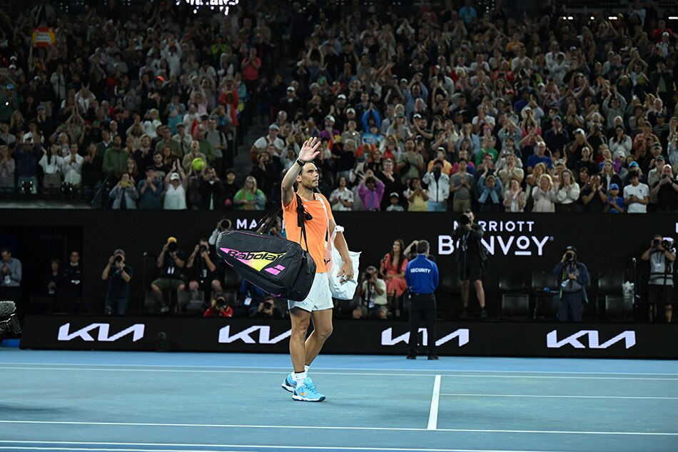Rafael Nadal of Spain walks off after losing his match against Mackenzie McDonald of the USA the 2023 Australian Open tennis tournament in Melbourne, Australia, January 18, 2023. Lukas Coch, EPA-EFE/File.