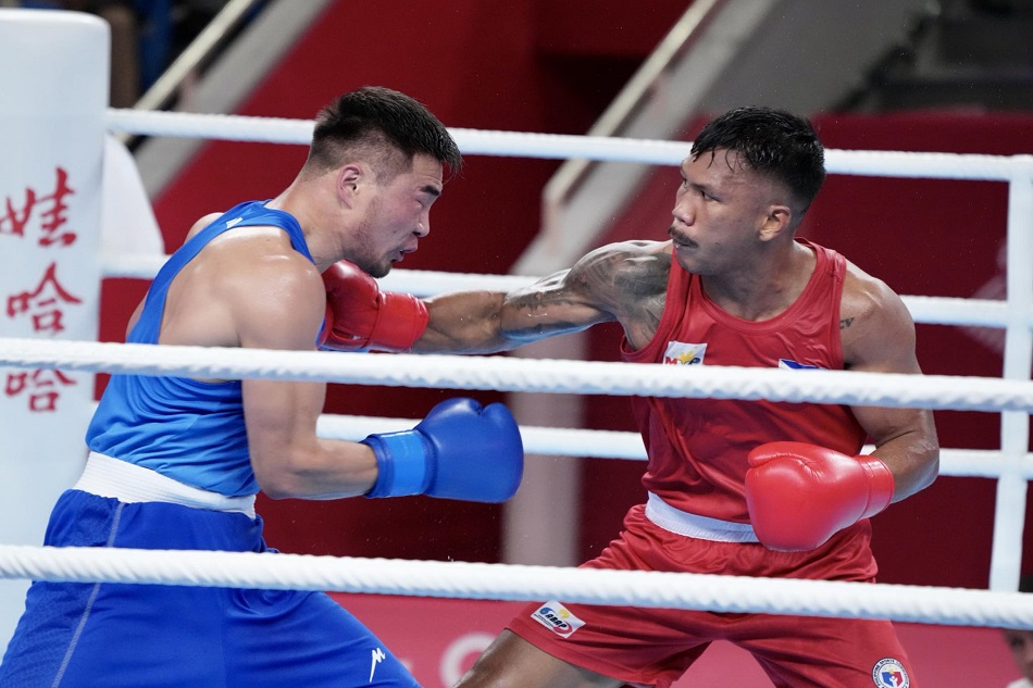 Eumir Marcial at the the Tokyo 2020 Olympic Games on August 1, 2021. is Robayo, AFP/File.