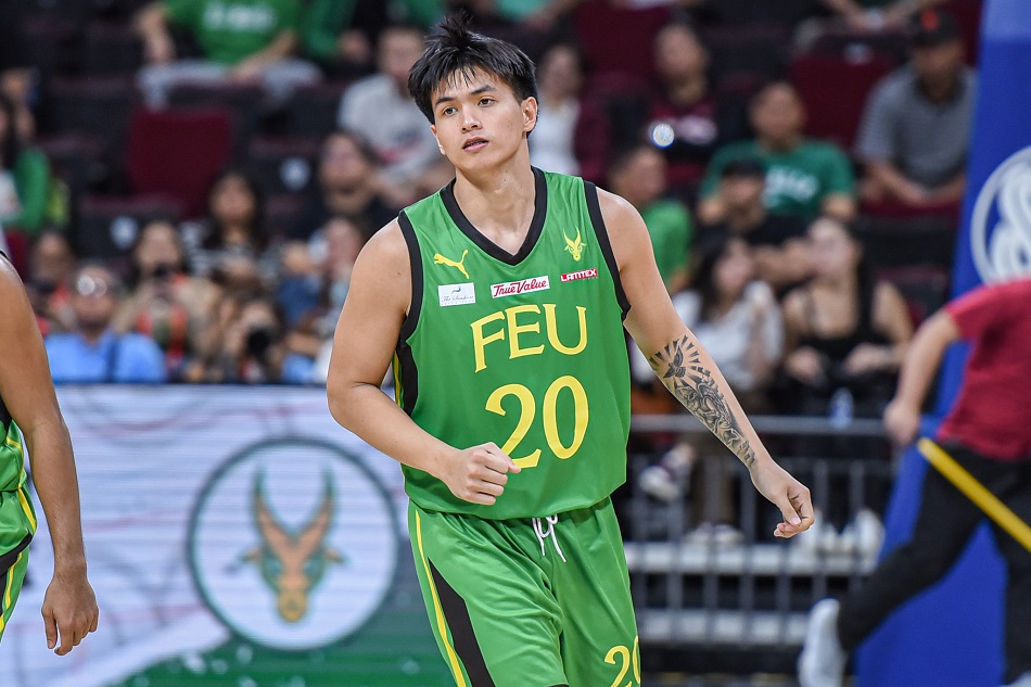 FEU’s Xyrus Torres against La Salle at the UAAP Season 86 Men’s Basketball Tournament on Sunday, October 1, 2023, at the MOA Arena. Photo by UAAP Media Bureau.