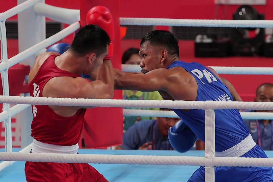 Eumir Marcial in action in the 19th Asian Games. POC-PSC Media Pool.
