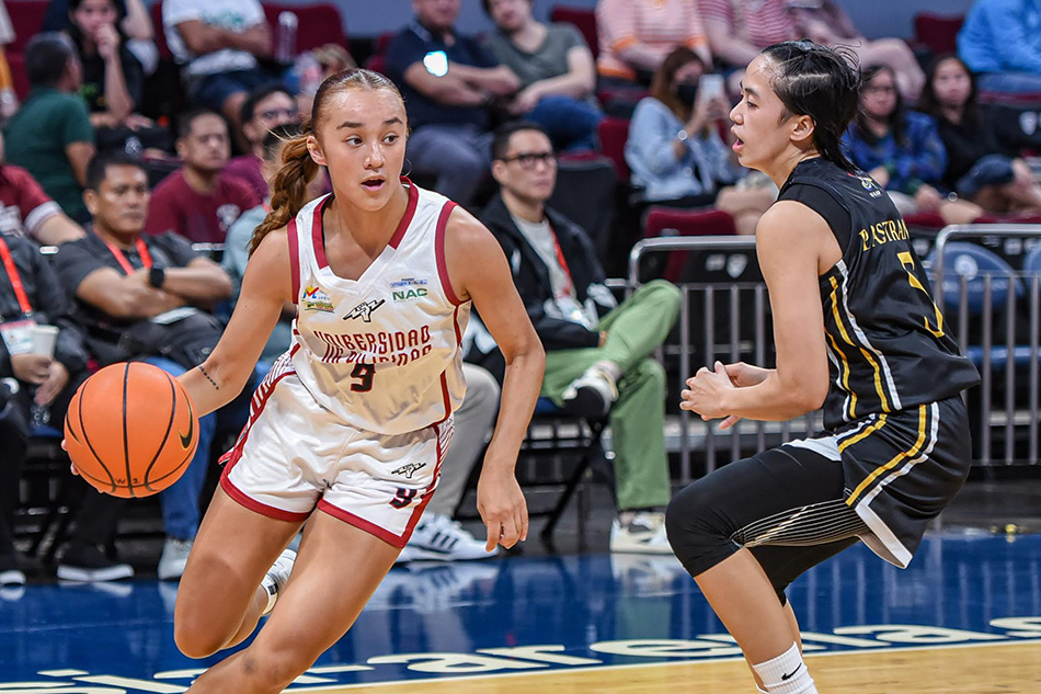 Louna Ouzar against UST at the UAAP Season 86 Women’s Basketball Tournament, October 14, 2023, at the MOA Arena in Pasay City. Photo by UAAP Media. 