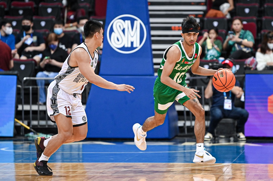 Evan Nelle and the De La Salle Green Archers look to bounce back against the unbeaten UP Fighting Maroons. UAAP Media/File.