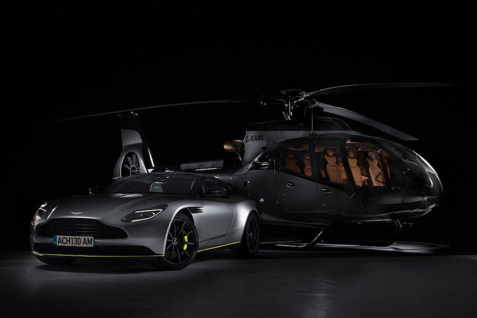 The Airbus ACH130 Aston Martin Edition helicopter drawS inspiration from Aston Martin DB11. 