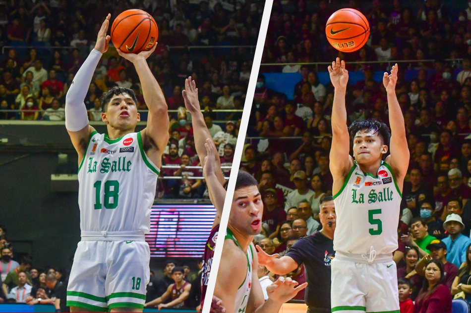 DLSU’s Francis Escandor and Joshua David. Photos by Mark Demayo, ABS-CBN News.