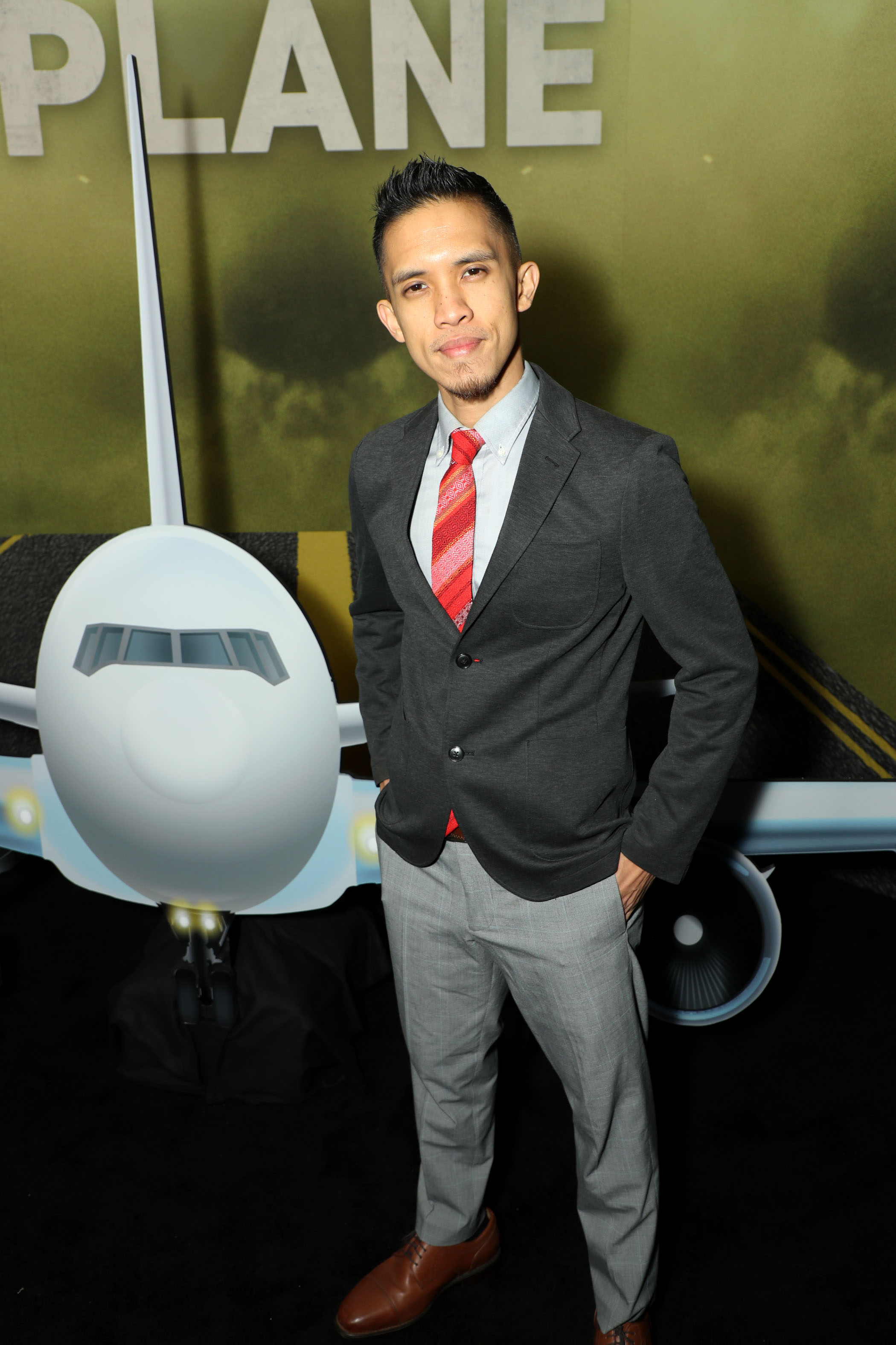 Claro de los Reyes at the Plane premiere. Photo credit: Lionsgate