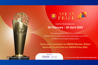 Nominasyon para sa ASEAN Prize 2023, bukas na  