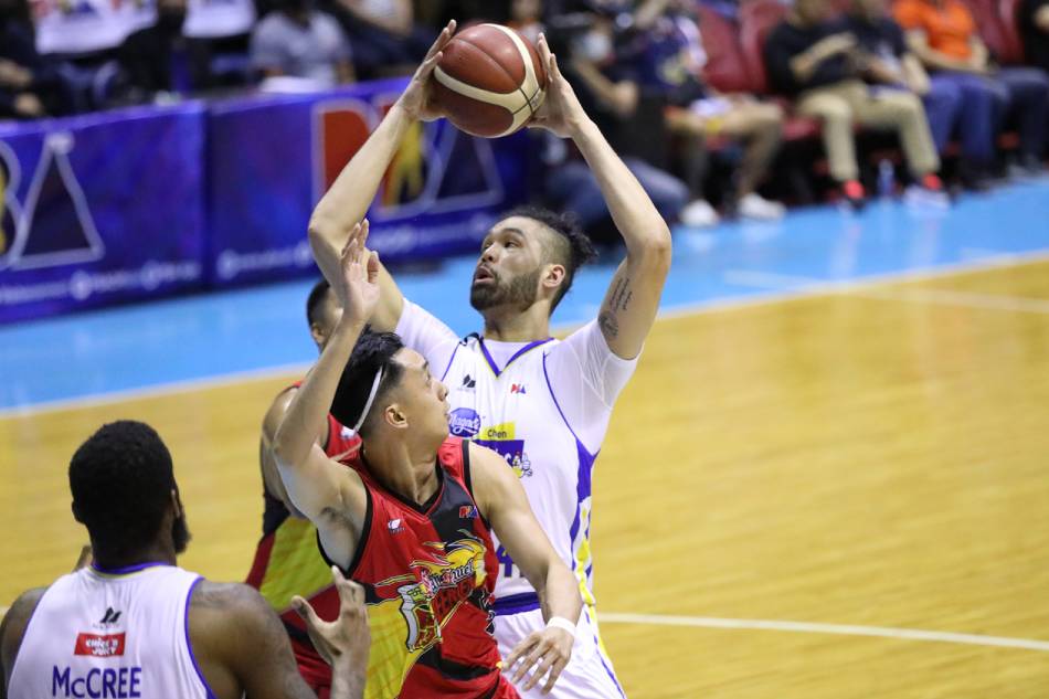 Magnolia's James Laput earned praise from coach Chito Victolero for stepping up against San Miguel Beer. PBA Images.