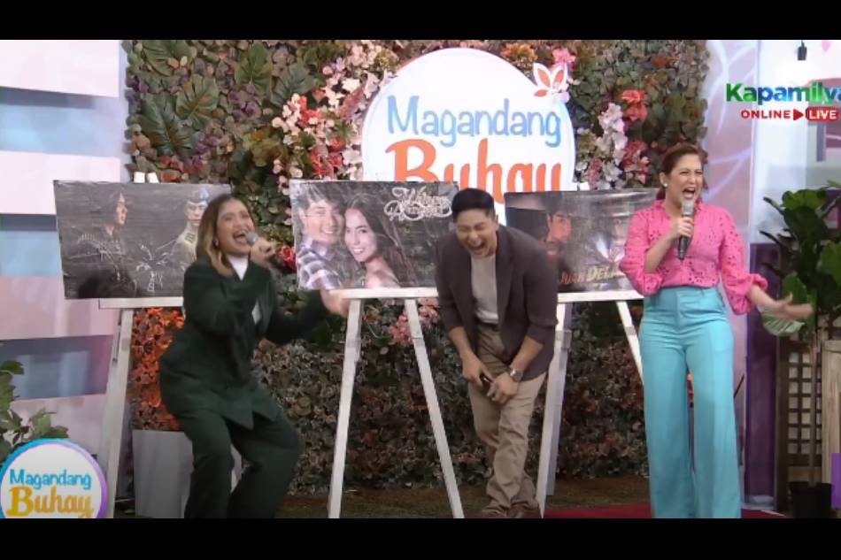 Kitang-kita ang kilig ni Coco Martin at mga host ng 'Magandang Buhay' nang alalahanin ng aktor ang kanyang unang proyekto kasama si Julia Montes. ABS-CBN