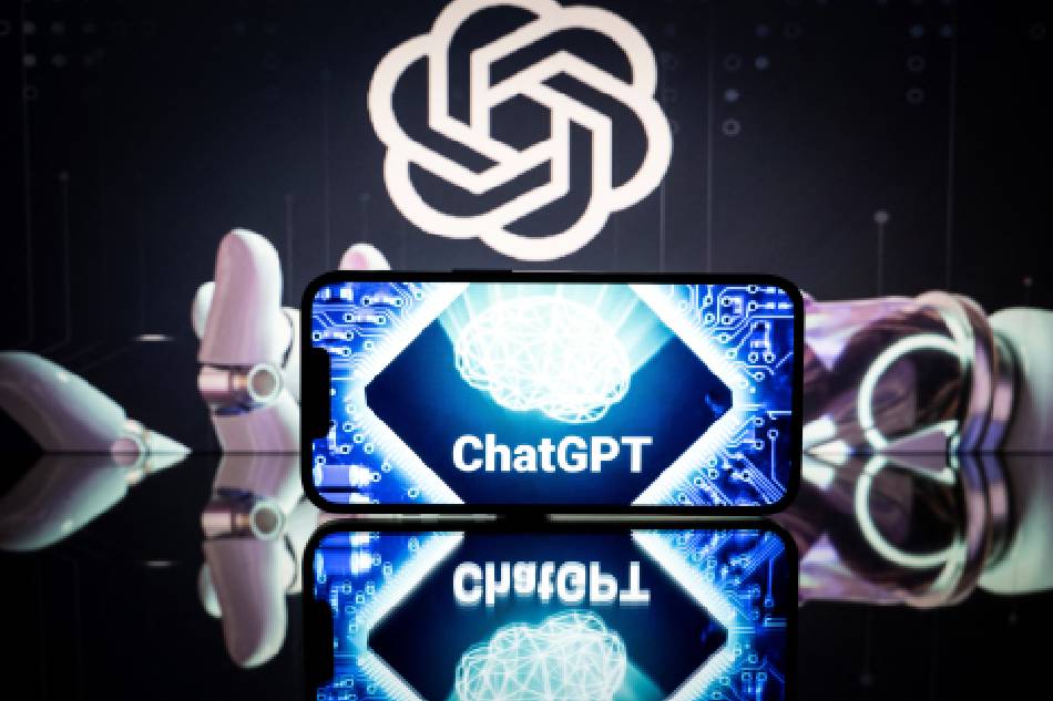 This picture taken on January 23, 2023 in Toulouse, southwestern France, shows screens displaying the logos of OpenAI and ChatGPT. ChatGPT is a conversational artificial intelligence software application developed by OpenAI. Lionel Bonaventure / AFP