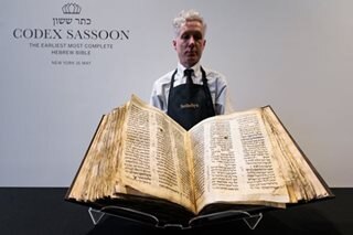 Oldest Hebrew Bible up for auction