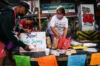 Pandesal pantry for Jeepney drivers on strike