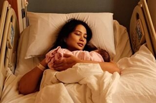 Isabelle Daza gives birth to baby daughter