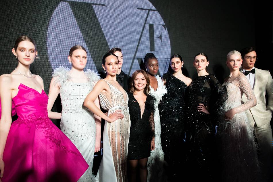 Chynna Mamawal (center) with her muses. Handout/Anastacia Bondarchuk