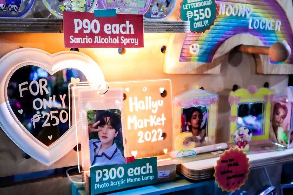 K-pop merchandise being sold at Hallyu Market at the SM North EDSA Skydome last August 2022. Photo by Gia Soriano via MakeItLive