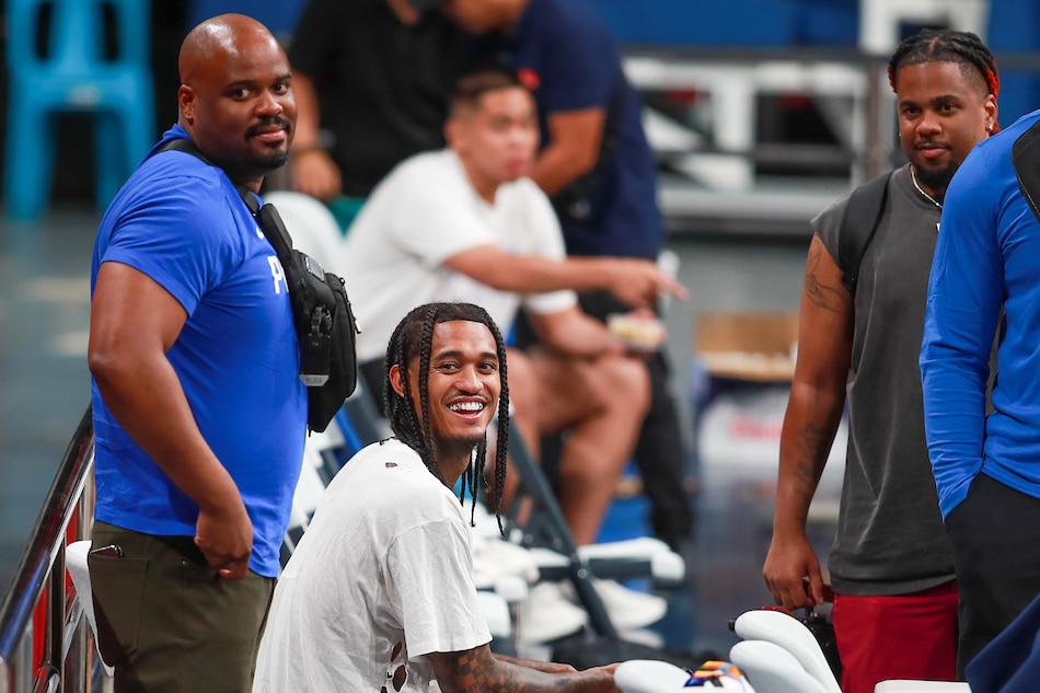 Gilas Pilipinas guard Jordan Clarkson of the Utah Jazz during the national team's practice at the Philsports Arena in Pasig City on August 22, 2023 days before the tournament. Jonathan Cellona, ABS-CBN News