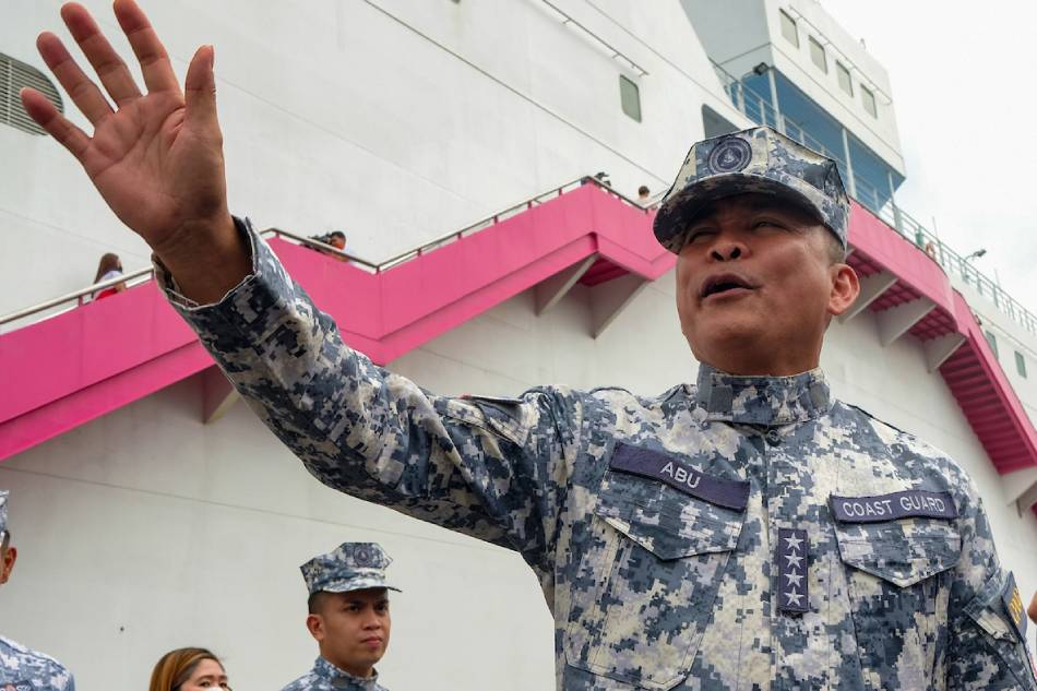 Philippine Coast Guard (PCG) Commandant CG Admiral Artemio Abu leads the inspection of the North Port passenger terminal in Manila on October 26, 2022. Thousands of Filipinos are expected to flock to different transport terminals ahead of Undas to mark All Souls’ and All Saints’ Day. George Calvelo, ABS-CBN News