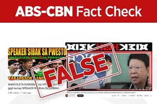 FACT CHECK: Di nasibak sa pwesto si Speaker Romualdez