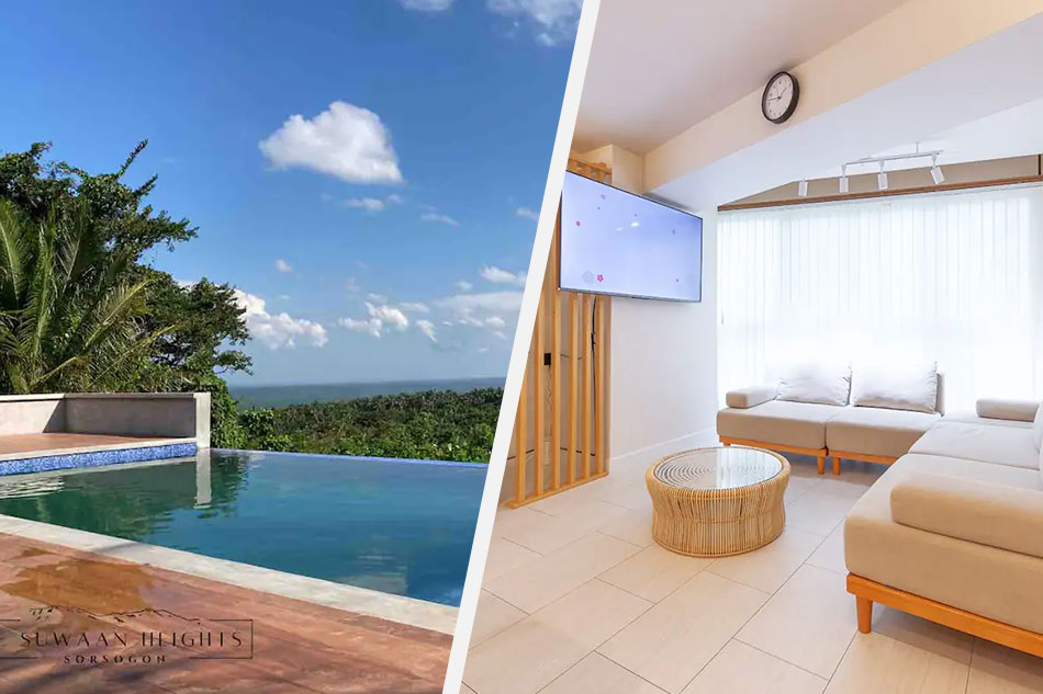 Airbnb stays in Sorsogon (left) and Taito in Tokyo, Japan. Handout
