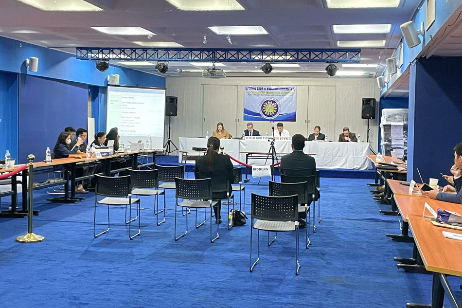 The Commission on Elections holds the submission, receipt, and opening of bids for the 2025 Automated Election System on Thursday. Victoria Tulad, ABS-CBN News