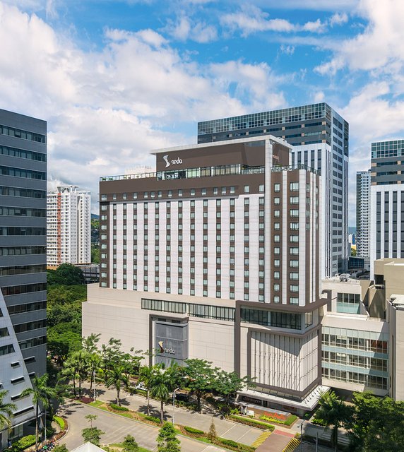 Seda Hotels' facade and facilities in Cebu City.