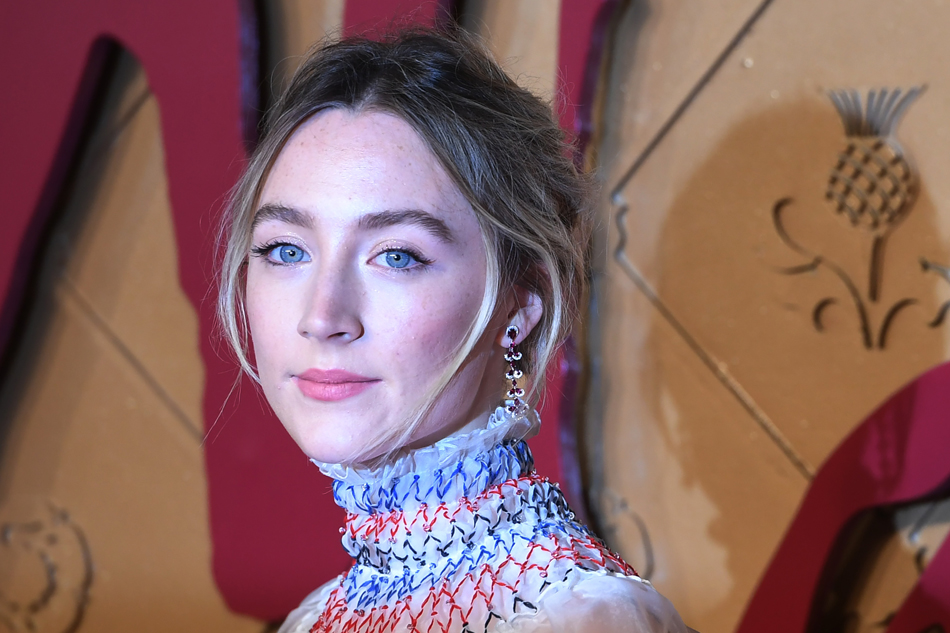 Irish actress Saoirse Ronan arrives at the European premiere of 