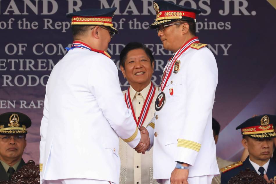 President Ferdinand Marcos Jr. sa change of command ceremony ng Philippine National Police. Rey Baniquet, PNA/File 