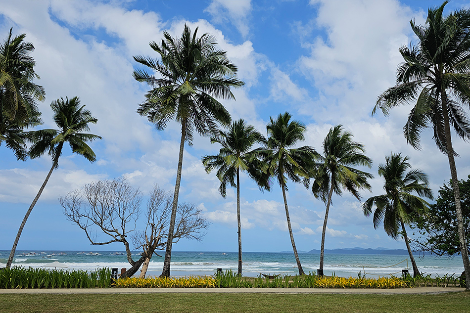 Back at the resort, where the beach is just a few steps away. Karen Flores Layno, ABS-CBN News