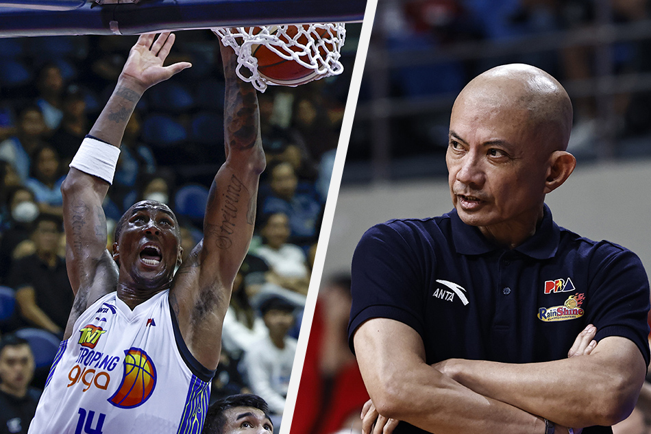 Rain or Shine coach Yeng Guiao and former TNT import Rondae Hollis-Jefferson. PBA Images.