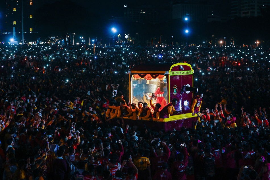 Millions of Catholic devotees begin the annual Traslacion in honor of the Black Nazarene at the Quirino Grandstand in Manila on Jan. 9, 2023. Maria Tan, ABS-CBN News